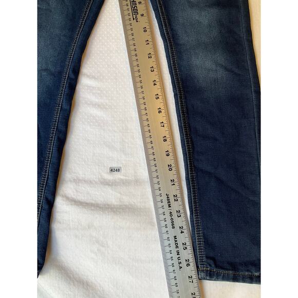 Joe Boxer Women Skinny Jeans size 5 Blue High Rise Stretch Boot Cut NWT Comfy - Picture 4 of 11